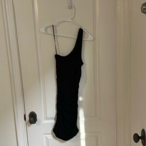 L Space Black scrunch dress